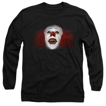 Black men's long sleeve t-shirt with IT Every Nightmare Youve Ever graphic