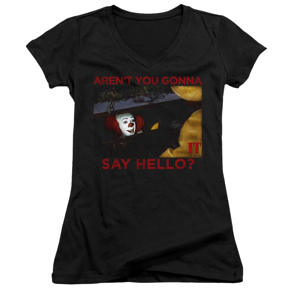 It Tv Miniseries Hello - Juniors V-Neck T-Shirt Juniors V-Neck T-Shirt IT   