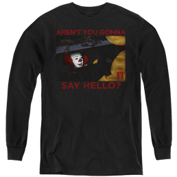 IT TV Miniseries Hello - Youth Long Sleeve T-Shirt Youth Long Sleeve T-Shirt IT   