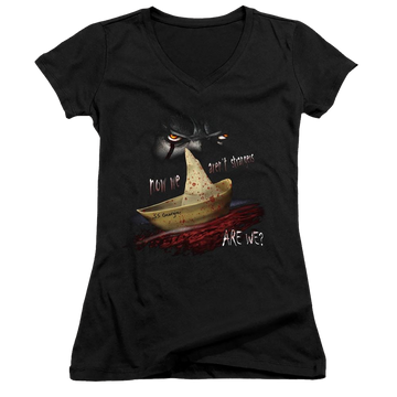 It Now We Arent Strangers - Juniors V-Neck T-Shirt Juniors V-Neck T-Shirt IT   