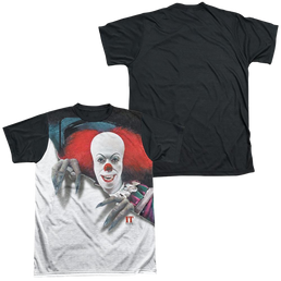 IT TV Miniseries Pennywise It - Men's Black Back T-Shirt Men's Black Back T-Shirt IT   