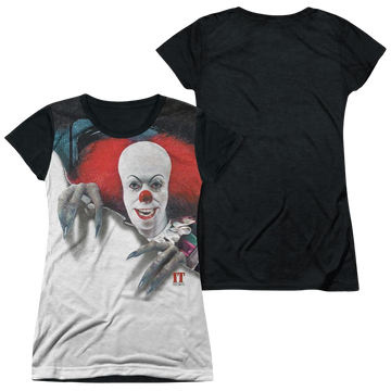 TV Miniseries Pennywise It juniors black back t-shirt