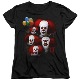 It Tv Miniseries Many Faces Of Pennywise - Women's T-Shirt Women's T-Shirt IT   