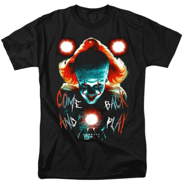 Black men's regular fit t-shirt with IT Dead Lights graphic