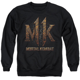 Mortal Kombat Mk11 Lava - Men's Crewneck Sweatshirt Men's Crewneck Sweatshirt Mortal Kombat   