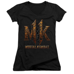 Mortal Kombat Mk11 Lava - Juniors V-Neck T-Shirt Juniors V-Neck T-Shirt Mortal Kombat   