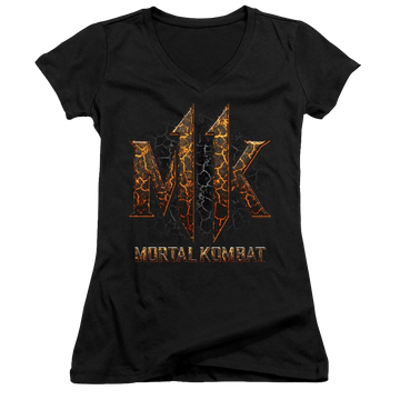 Mortal Kombat Mk11 Lava - Juniors V-Neck T-Shirt Juniors V-Neck T-Shirt Mortal Kombat   