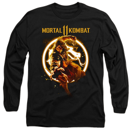 Mortal Kombat Scorpion Flames - Men's Long Sleeve T-Shirt Men's Long Sleeve T-Shirt Mortal Kombat   