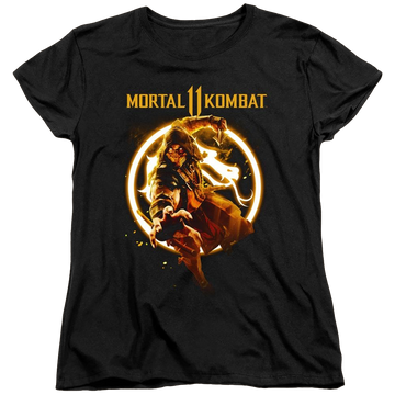Mortal Kombat Scorpion Flames - Women's T-Shirt Women's T-Shirt Mortal Kombat   