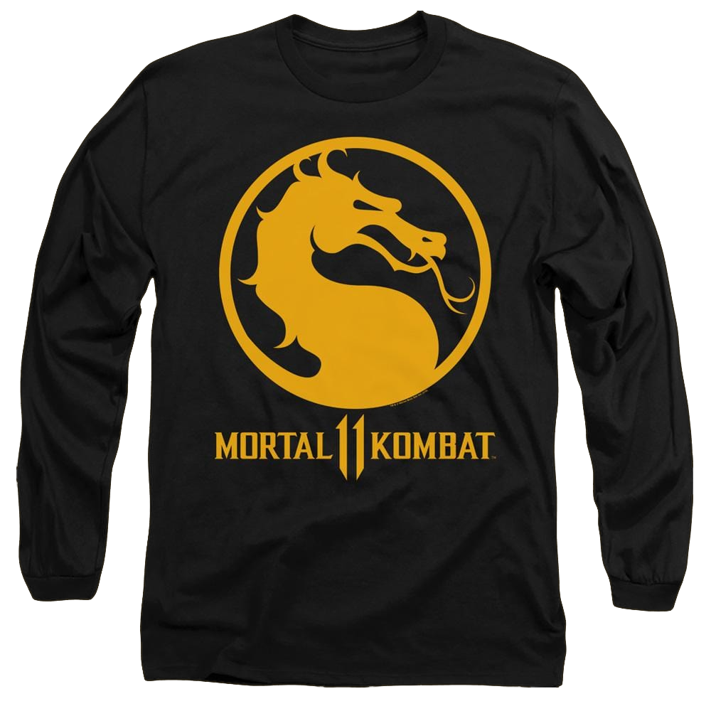 Mortal Kombat Dragon Logo - Men's Long Sleeve T-Shirt Men's Long Sleeve T-Shirt Mortal Kombat   