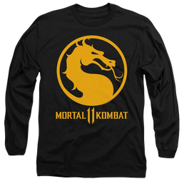 Mortal Kombat Dragon Logo - Men's Long Sleeve T-Shirt Men's Long Sleeve T-Shirt Mortal Kombat   