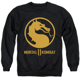 Mortal Kombat Dragon Logo - Men's Crewneck Sweatshirt Men's Crewneck Sweatshirt Mortal Kombat   