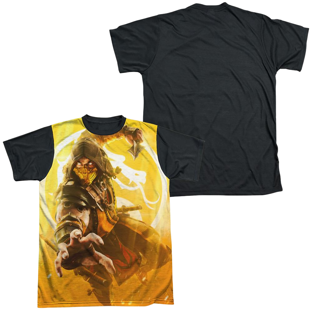 Mortal Kombat Scorpion - Men's Black Back T-Shirt Men's Black Back T-Shirt Mortal Kombat   