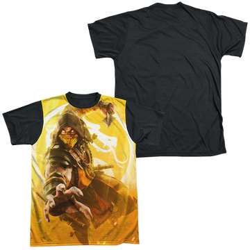 Mortal Kombat Scorpion - Men's Black Back T-Shirt Men's Black Back T-Shirt Mortal Kombat   