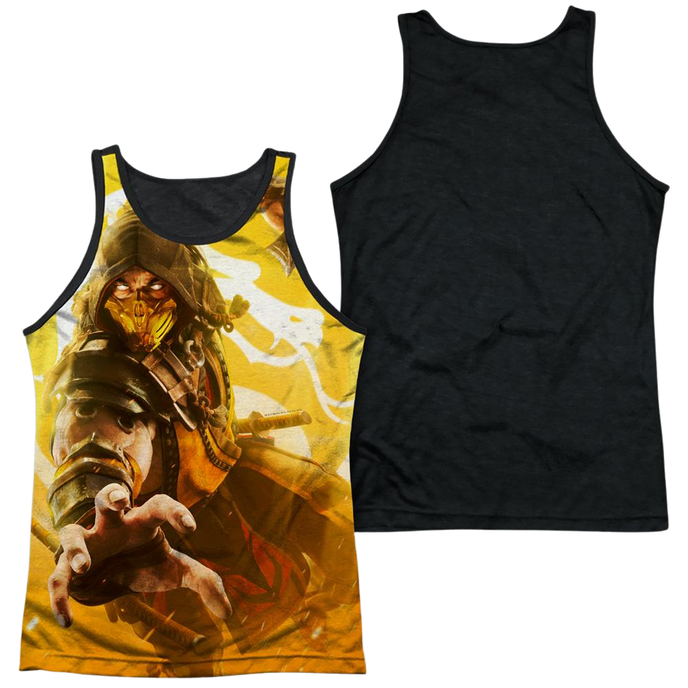 Mortal Kombat Scorpion - Men's Black Back Tank Top Men's Black Back Tank Mortal Kombat   
