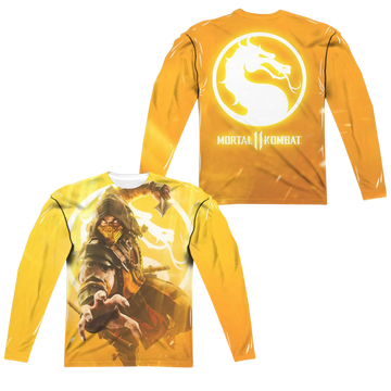 Mortal Kombat Scorpion - Men's All-Over Print Long Sleeve Men's All-Over Print Long Sleeve Mortal Kombat   