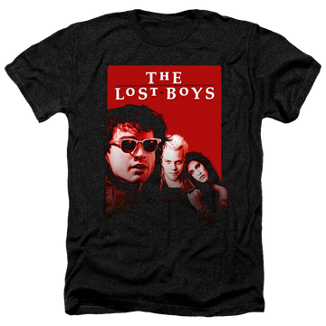 Charcoal men's heather t-shirt with Lost Boys Michael David Star graphic