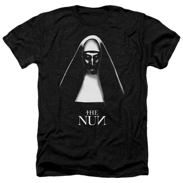 Charcoal men's heather t-shirt with The Nun graphic