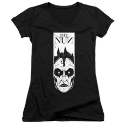 Nun, The Gaze - Juniors V-Neck T-Shirt Juniors V-Neck T-Shirt NUN   