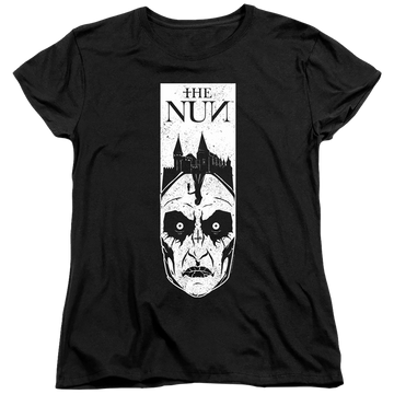 Black women's t-shirt with NUN Gaze graphic