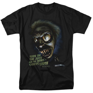 Black men's regular fit t-shirt with IT Chucks Daughter graphic
