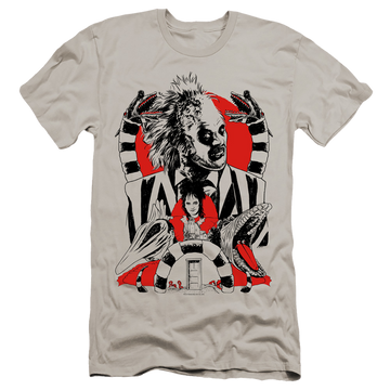 Beetlejuice Beetlejuice Collage - Men's Premium Slim Fit T-Shirt Men's Premium Slim Fit T-Shirt Beetlejuice   