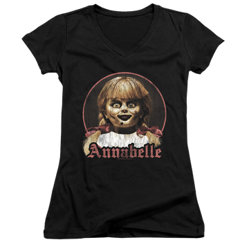 Annabelle Annabelle Portrait - Juniors V-Neck T-Shirt Juniors V-Neck T-Shirt Annabelle   