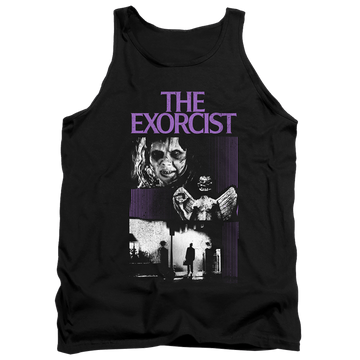 Black men's tank with Exorcist What An Excellent Day graphic