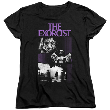 Black women's t-shirt with Exorcist What An Excellent Day graphic