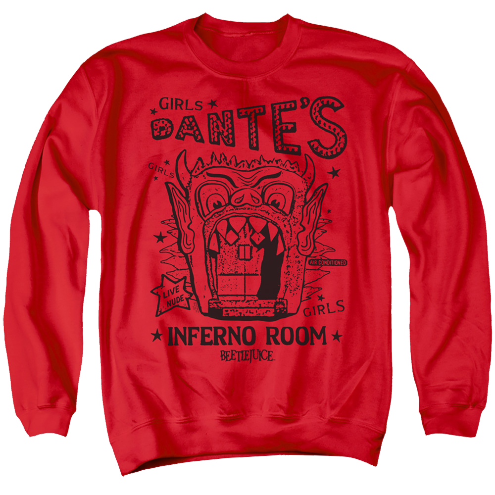 Beetlejuice Dantes Inferno Room - Men's Crewneck Sweatshirt Men's Crewneck Sweatshirt Beetlejuice   