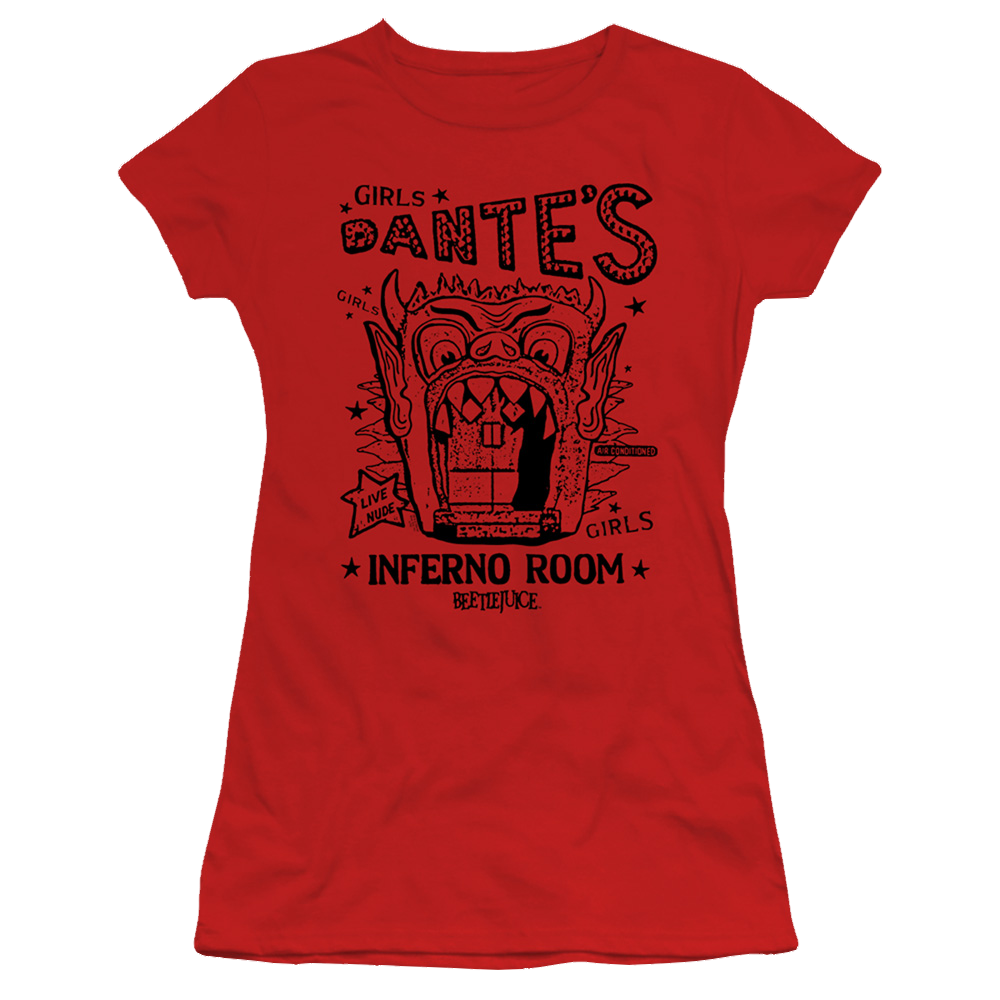 Beetlejuice Dantes Inferno Room - Juniors T-Shirt Juniors T-Shirt Beetlejuice   