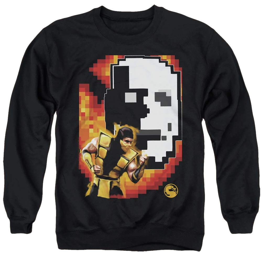 Mortal Kombat Scorpion - Men's Crewneck Sweatshirt Men's Crewneck Sweatshirt Mortal Kombat   