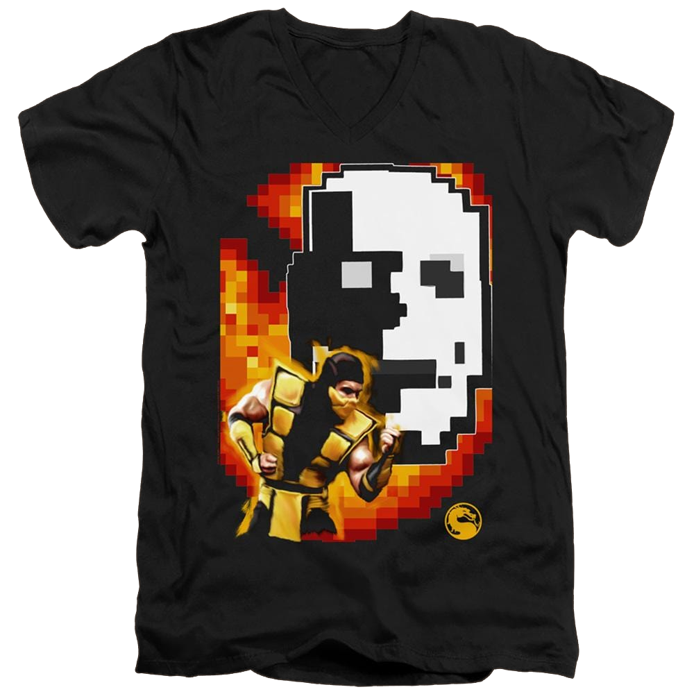 Mortal Kombat Scorpion - Men's V-Neck T-Shirt Men's V-Neck T-Shirt Mortal Kombat   