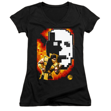 Mortal Kombat Scorpion - Juniors V-Neck T-Shirt Juniors V-Neck T-Shirt Mortal Kombat   