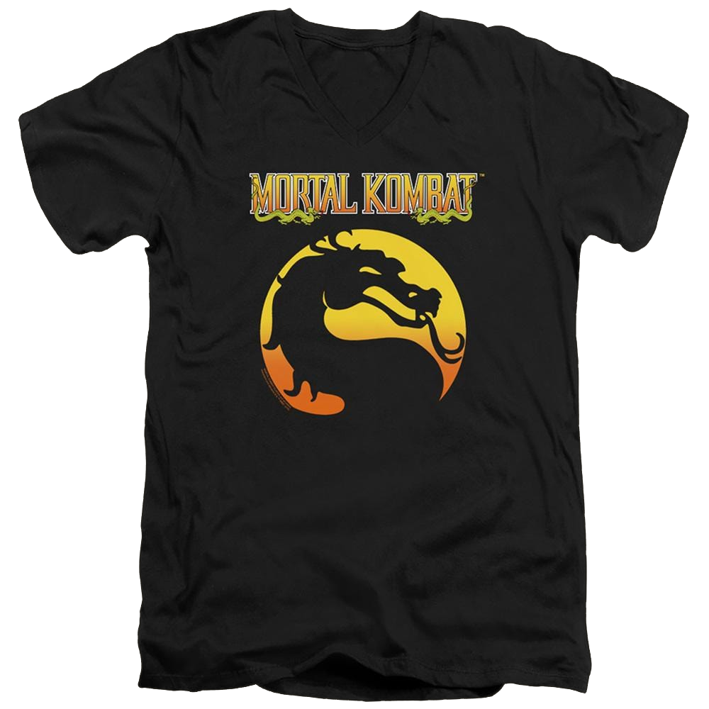 Mortal Kombat Logo - Men's V-Neck T-Shirt Men's V-Neck T-Shirt Mortal Kombat   