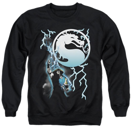 Mortal Kombat Raiden - Men's Crewneck Sweatshirt Men's Crewneck Sweatshirt Mortal Kombat   