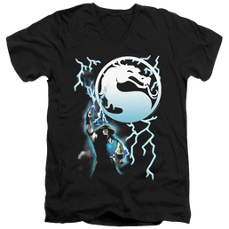 Mortal Kombat Raiden - Men's V-Neck T-Shirt Men's V-Neck T-Shirt Mortal Kombat   
