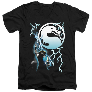 Mortal Kombat Raiden - Men's V-Neck T-Shirt Men's V-Neck T-Shirt Mortal Kombat   
