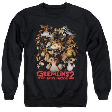 Black men's crewneck sweatshirt with Gremlins Goon Crew graphic
