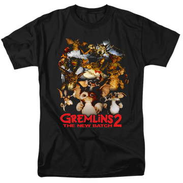 Black men's regular fit t-shirt with Gremlins Goon Crew graphic