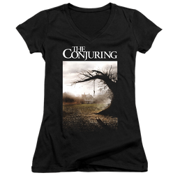 Conjuring, The Poster - Juniors V-Neck T-Shirt Juniors V-Neck T-Shirt Conjuring   