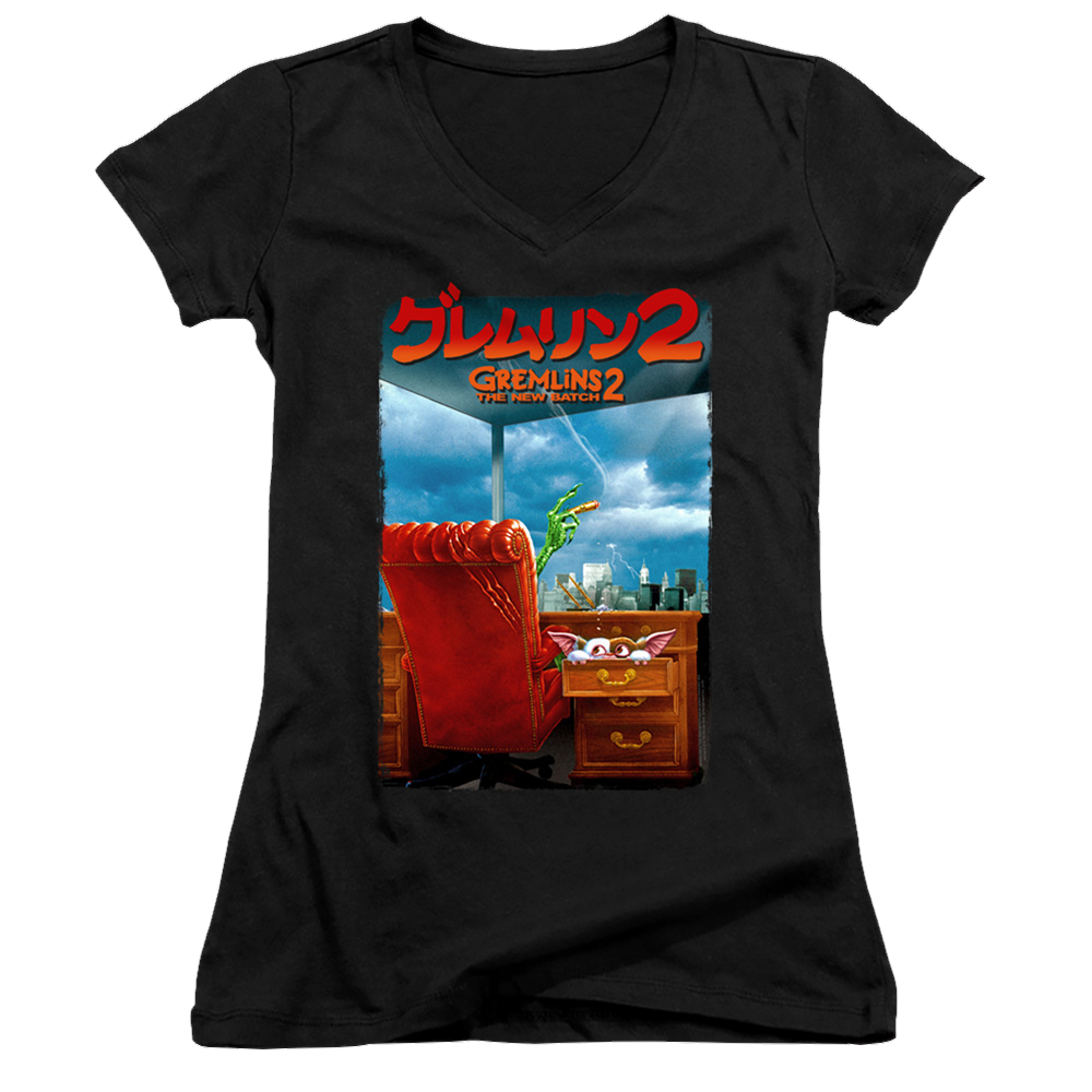 Gremlins G2 Poster - Juniors V-Neck T-Shirt Juniors V-Neck T-Shirt Gremlins   