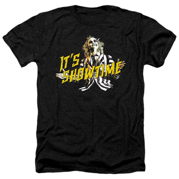 Charcoal men's heather t-shirt with IT Showtime graphic