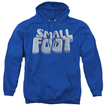 Royal pullover hoodie with Smallfoot Logo graphic