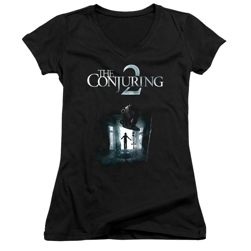 Conjuring, The Poster - Juniors V-Neck T-Shirt Juniors V-Neck T-Shirt Conjuring   