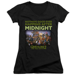Gremlins After Midnight - Juniors V-Neck T-Shirt Juniors V-Neck T-Shirt Gremlins   