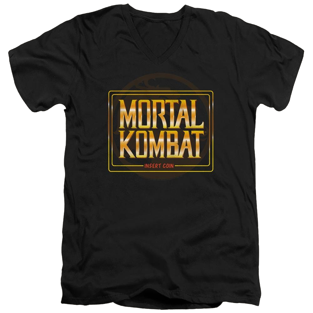 Mortal Kombat Insert Coin - Men's V-Neck T-Shirt Men's V-Neck T-Shirt Mortal Kombat   