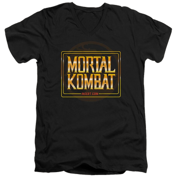Mortal Kombat Insert Coin - Men's V-Neck T-Shirt Men's V-Neck T-Shirt Mortal Kombat   
