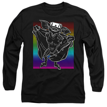 Black men's long sleeve t-shirt with Gremlins Cool Gradient graphic