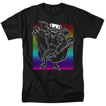 Black men's regular fit t-shirt with Gremlins Cool Gradient graphic